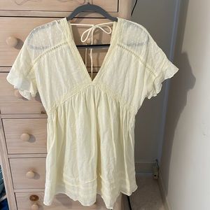 Size small Urban Outfitters cream colored summer dress